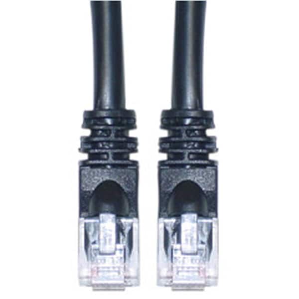 Cable Wholesale Cat6 Black Ethernet Patch Cable Snagless Molded Boot 10 foot 10X8-02210 - main